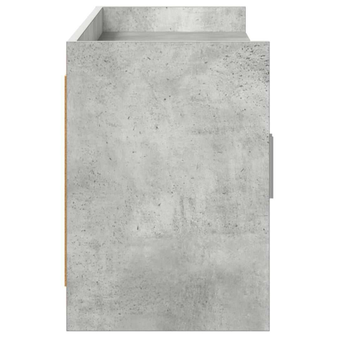 TV-skab 168 x 33 x 47 cm Betongrå Konstrueret træ