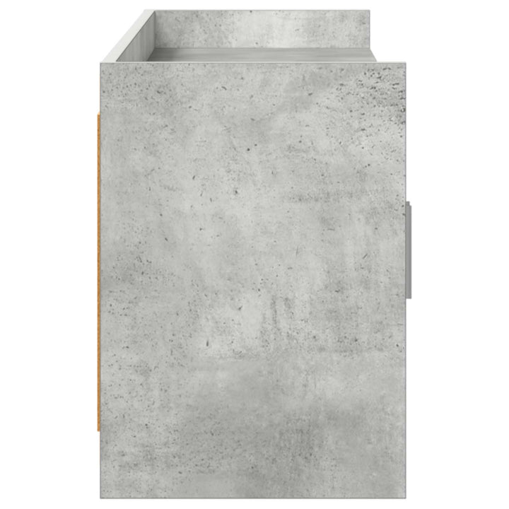 TV-skab 168 x 33 x 47 cm Betongrå Konstrueret træ