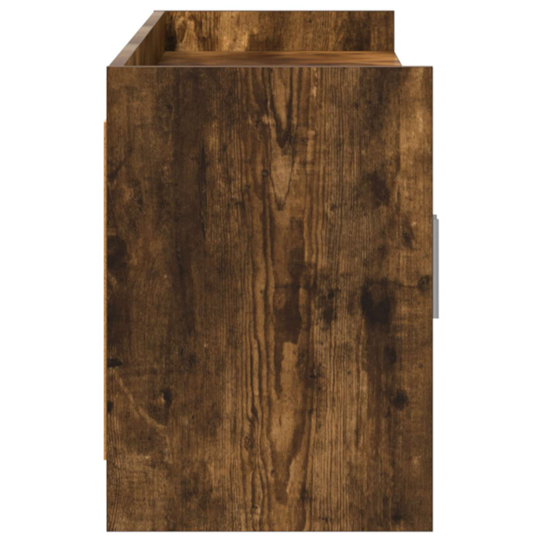 TV-skab 168 x 33 x 47 cm Røget eg Konstrueret træ