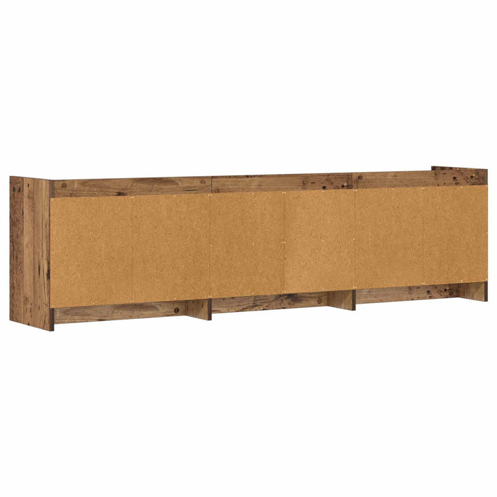 TV-skab 168 x 33 x 47 cm Gammelt træ Konstrueret træ