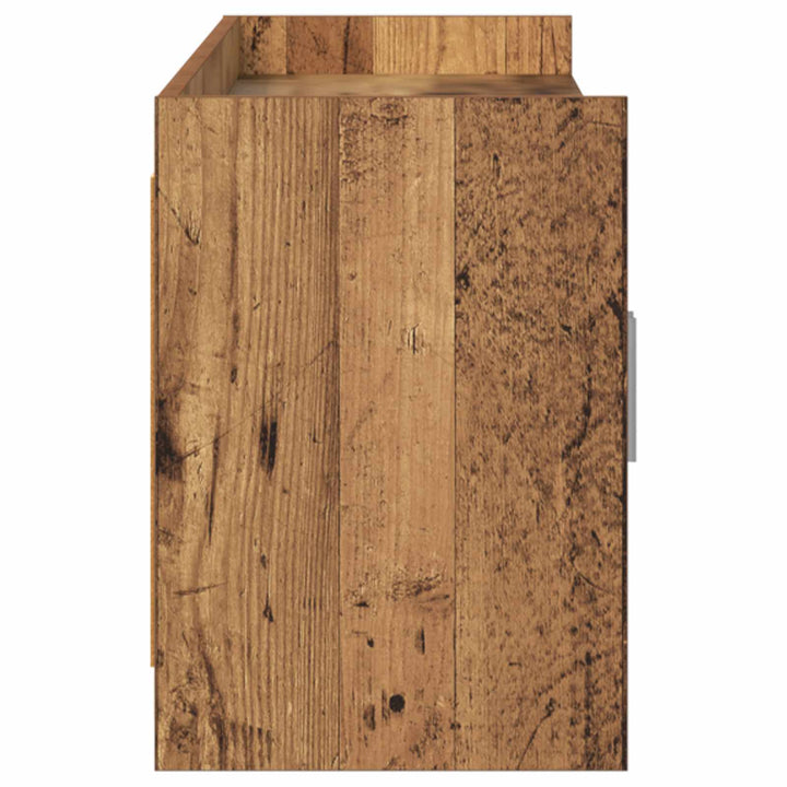 TV-skab 168 x 33 x 47 cm Gammelt træ Konstrueret træ