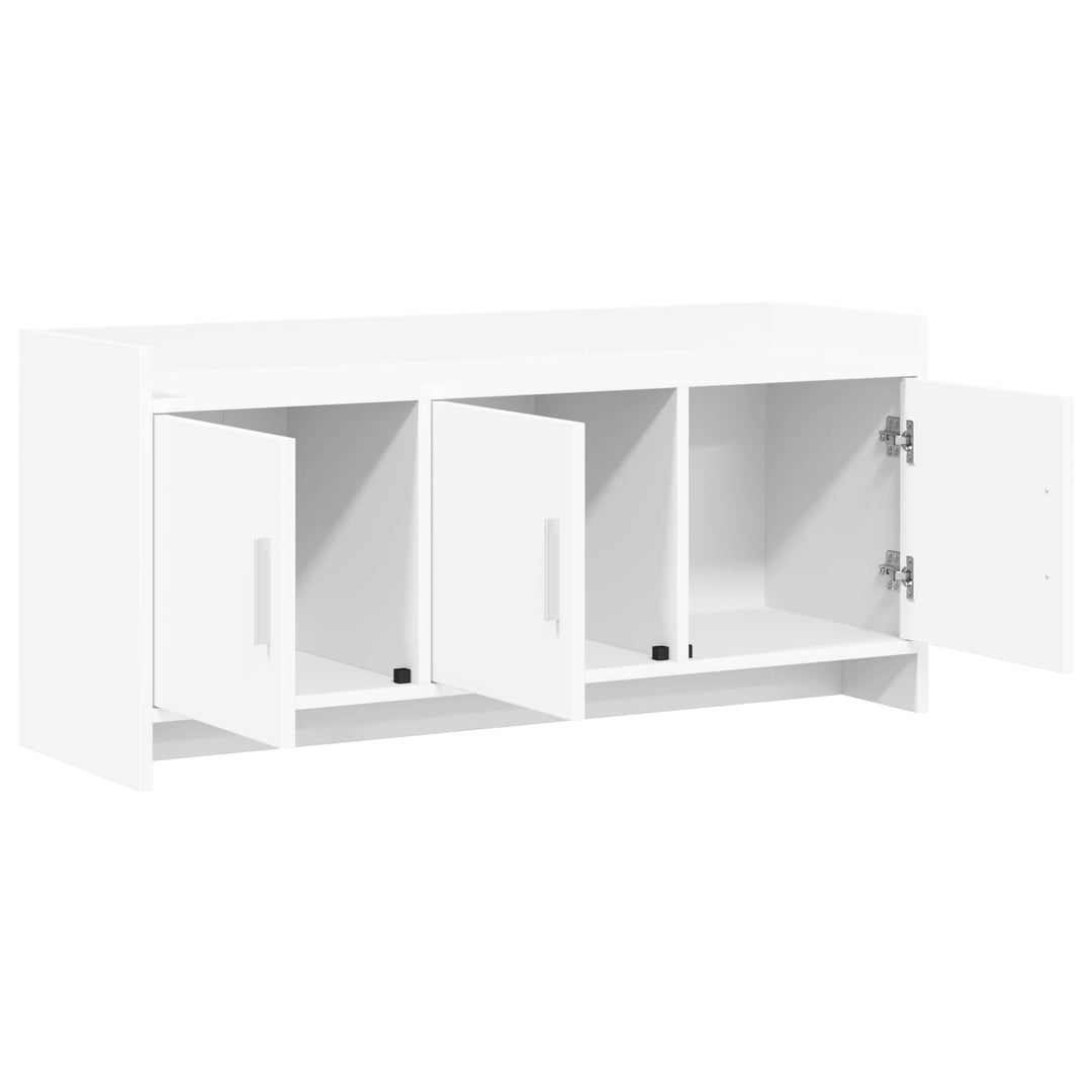 TV-skab 102 x 33 x 47 cm Hvid Konstrueret træ