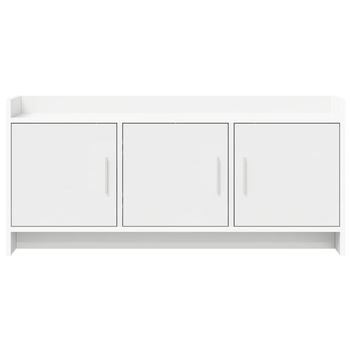 TV-skab 102 x 33 x 47 cm Hvid Konstrueret træ