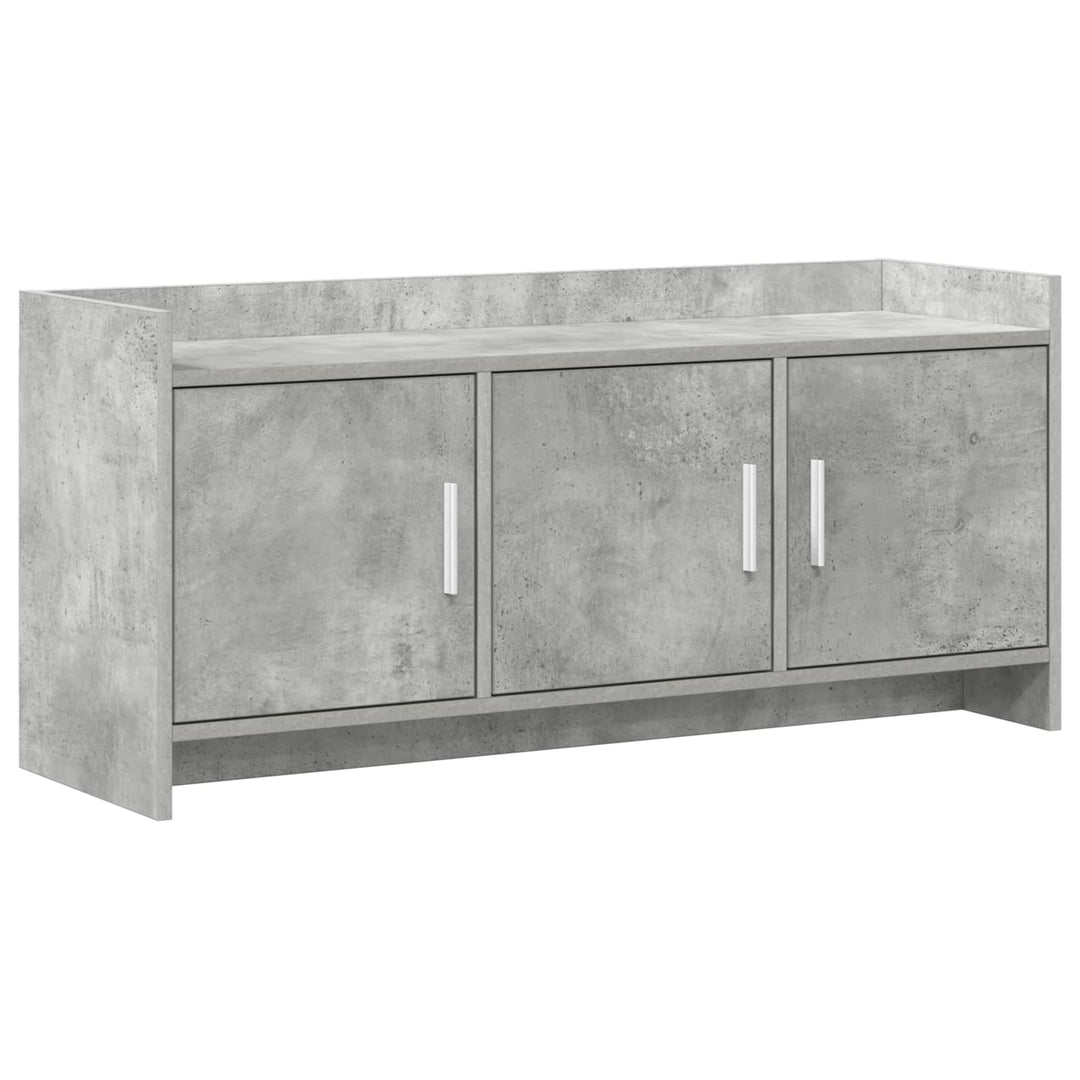 TV-skab 102 x 33 x 47 cm Betongrå Konstrueret træ