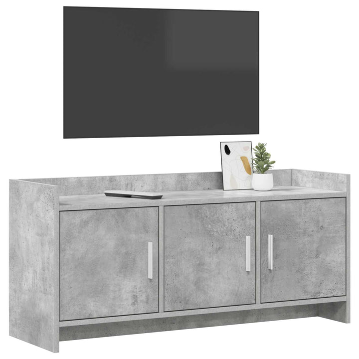 TV-skab 102 x 33 x 47 cm Betongrå Konstrueret træ