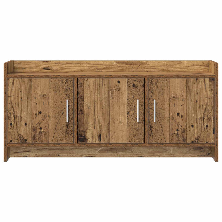 TV-skab 102 x 33 x 47 cm Gammelt træ Konstrueret træ