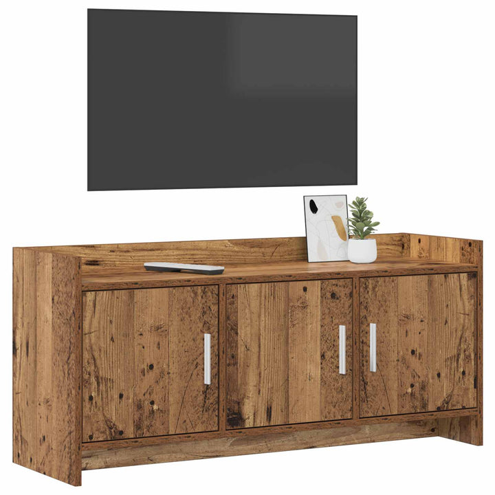 TV-skab 102 x 33 x 47 cm Gammelt træ Konstrueret træ