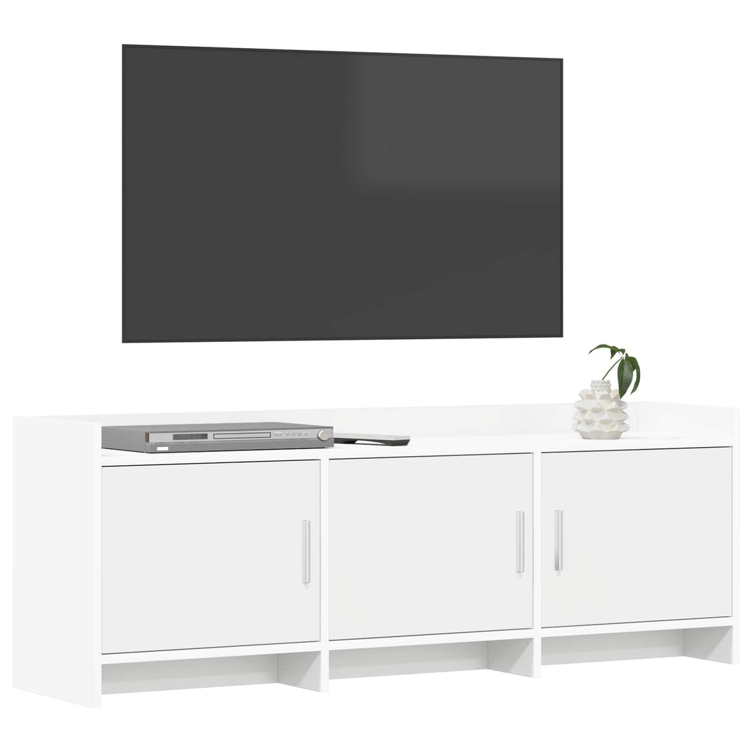 TV-skab 130 x 33 x 47 cm Hvid Konstrueret træ