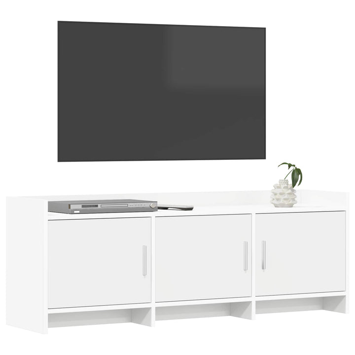 TV-skab 130 x 33 x 47 cm Hvid Konstrueret træ