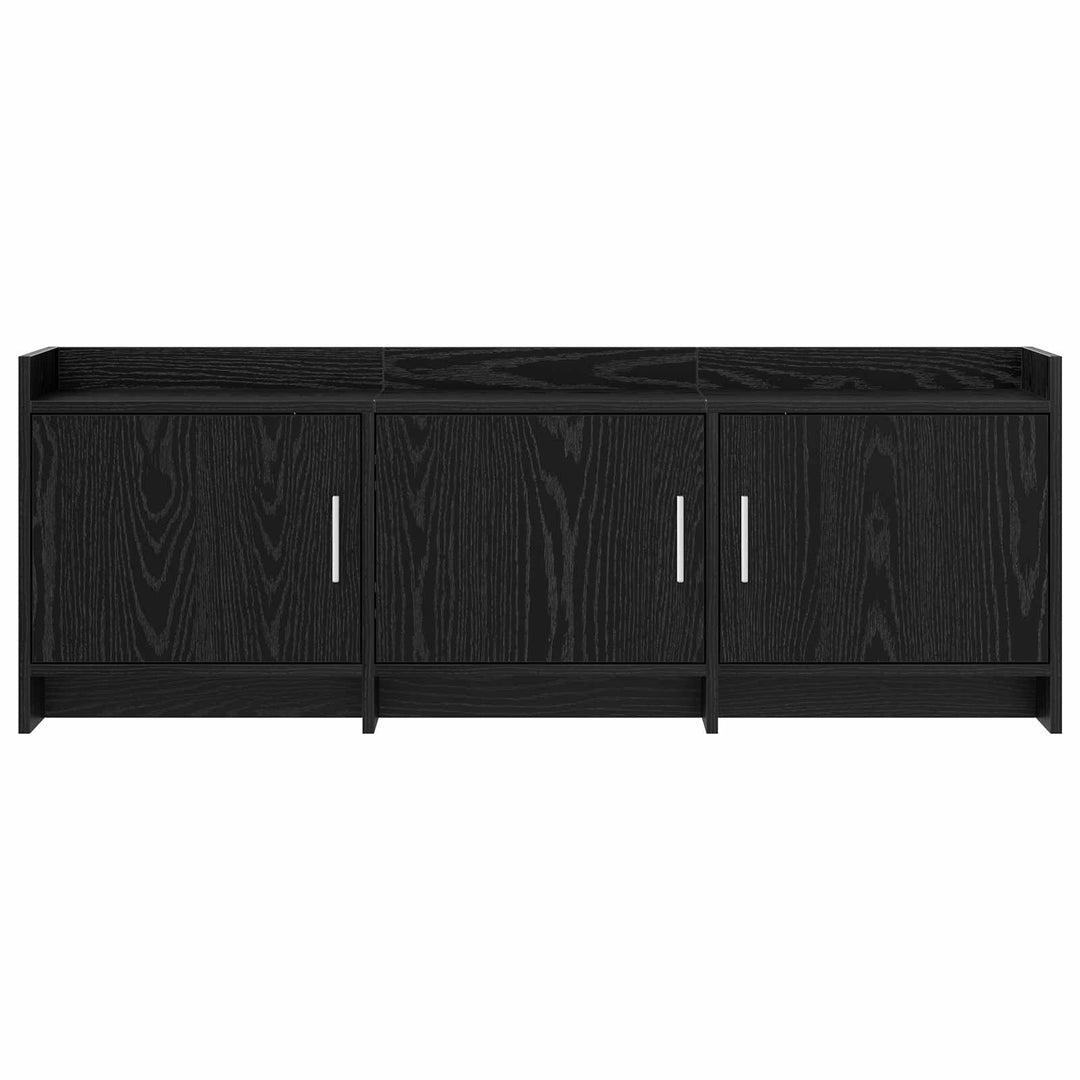 TV-skab 130 x 33 x 47 cm Sort eg Konstrueret træ