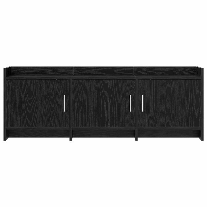 TV-skab 130 x 33 x 47 cm Sort eg Konstrueret træ