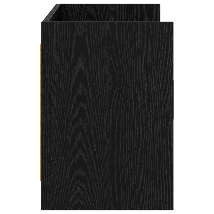 TV-skab 130 x 33 x 47 cm Sort eg Konstrueret træ