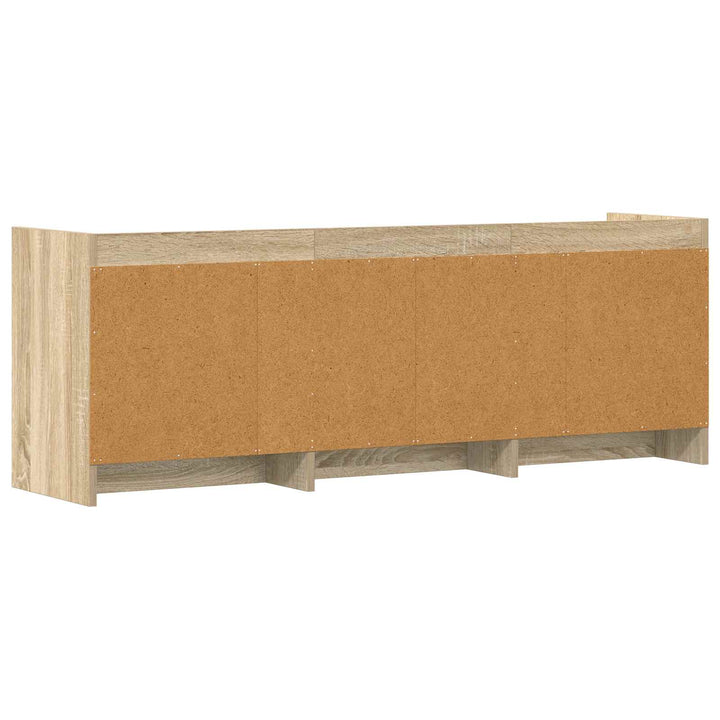 TV-skab 130 x 33 x 47 cm Sonoma-eg Konstrueret træ