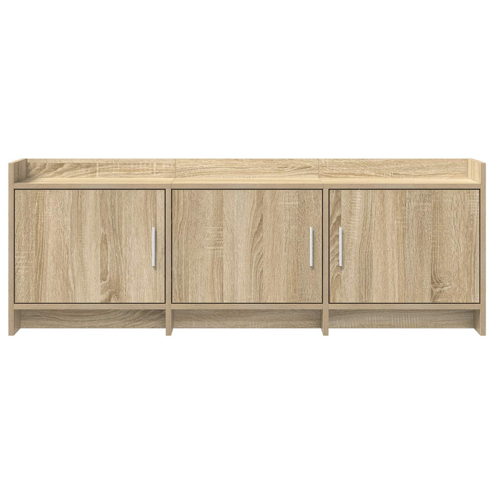 TV-skab 130 x 33 x 47 cm Sonoma-eg Konstrueret træ