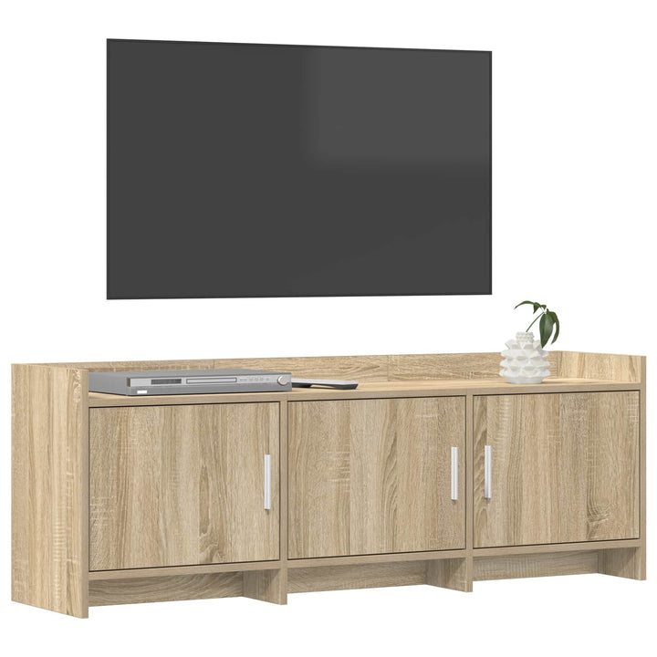 TV-skab 130 x 33 x 47 cm Sonoma-eg Konstrueret træ