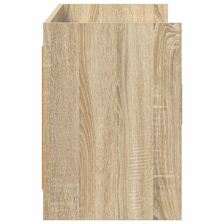 TV-skab 130 x 33 x 47 cm Sonoma-eg Konstrueret træ