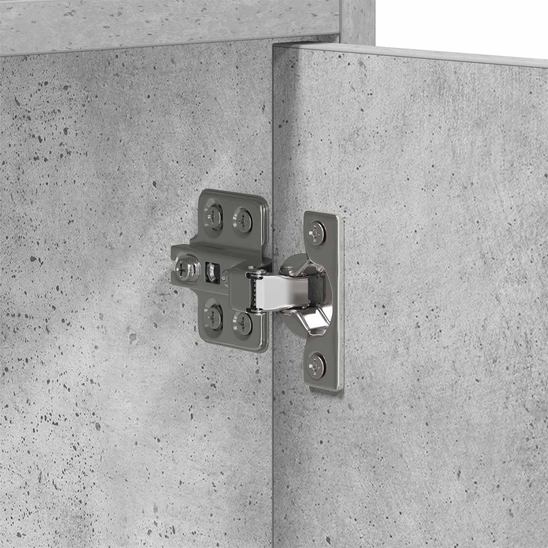 TV-skab 130 x 33 x 47 cm Betongrå Konstrueret træ