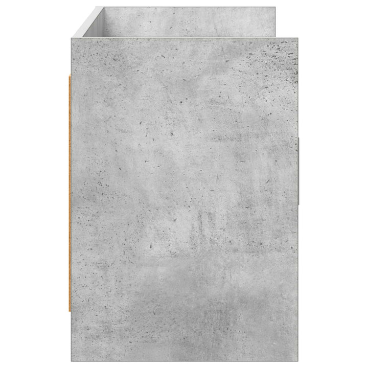 TV-skab 130 x 33 x 47 cm Betongrå Konstrueret træ