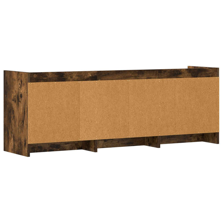 TV-skab 130 x 33 x 47 cm Røget eg Konstrueret træ