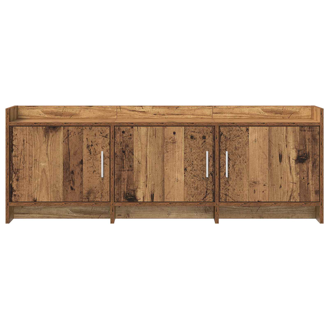 TV-skab 130 x 33 x 47 cm Gammelt træ Konstrueret træ