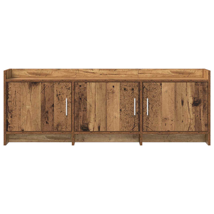 TV-skab 130 x 33 x 47 cm Gammelt træ Konstrueret træ