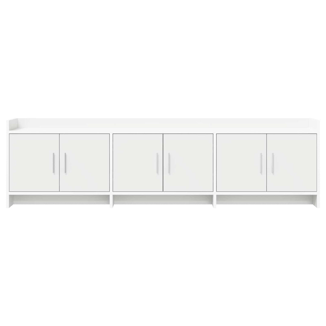 TV-skab 168 x 33 x 47 cm Hvid Konstrueret træ