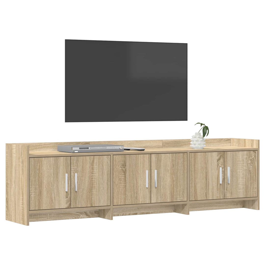 TV-skab 168 x 33 x 47 cm Sonoma-eg Konstrueret træ