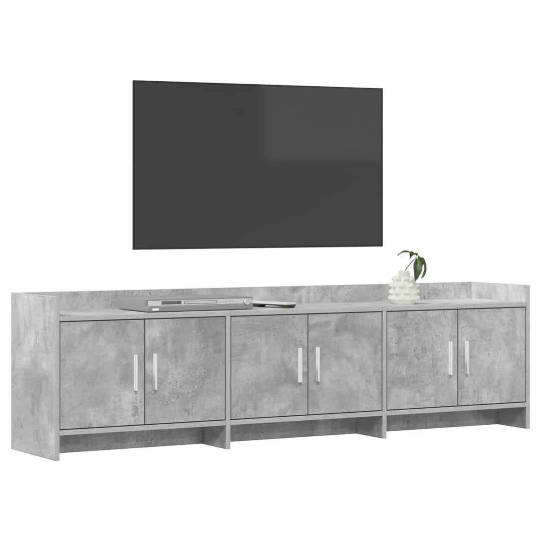 TV-skab 168 x 33 x 47 cm Betongrå Konstrueret træ