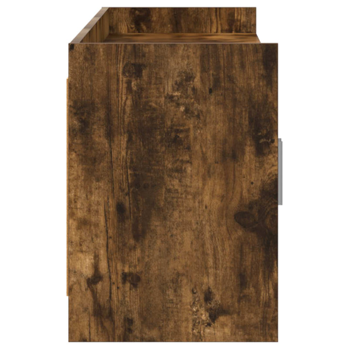TV-skab 168 x 33 x 47 cm Røget eg Konstrueret træ