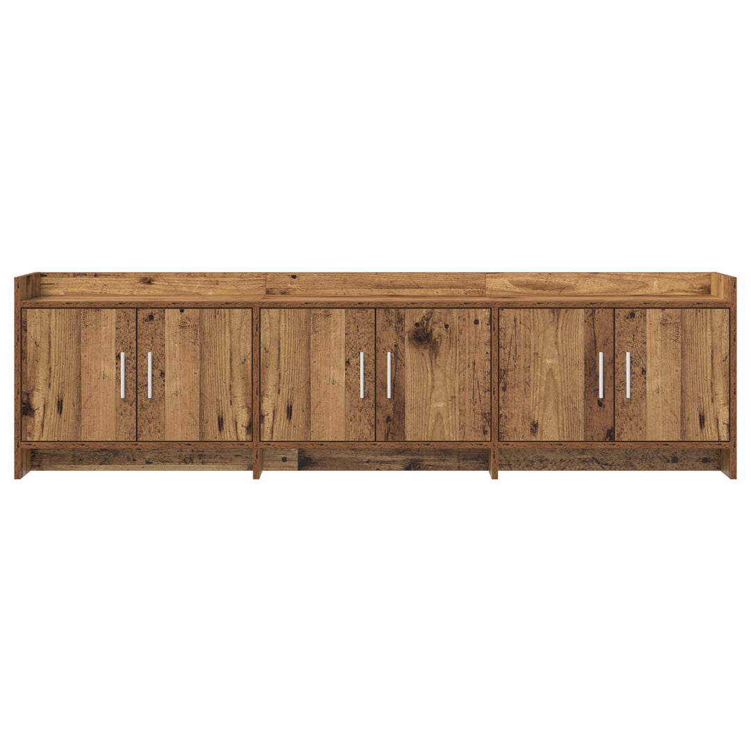 TV-skab 168 x 33 x 47 cm Gammelt træ Konstrueret træ