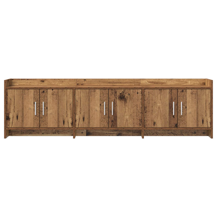TV-skab 168 x 33 x 47 cm Gammelt træ Konstrueret træ