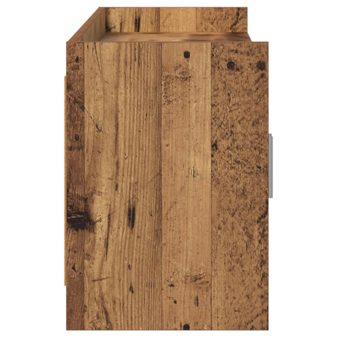 TV-skab 168 x 33 x 47 cm Gammelt træ Konstrueret træ