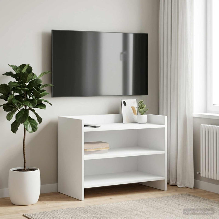 TV-skab 60 x 33 x 47 cm Hvid Konstrueret træ