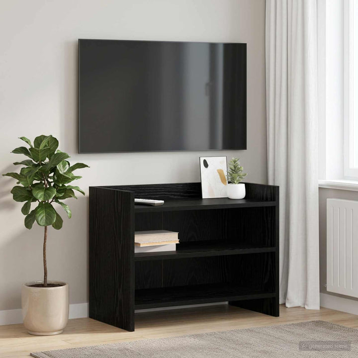 TV-skab 60 x 33 x 47 cm Sort eg Konstrueret træ