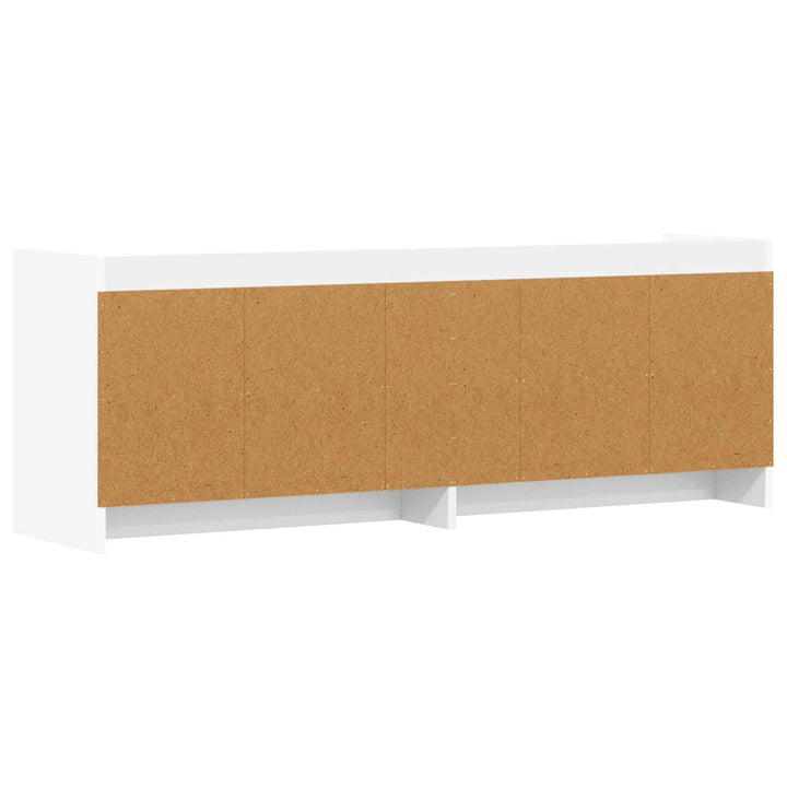 TV-skab 135 x 33 x 47 cm Hvid Konstrueret træ