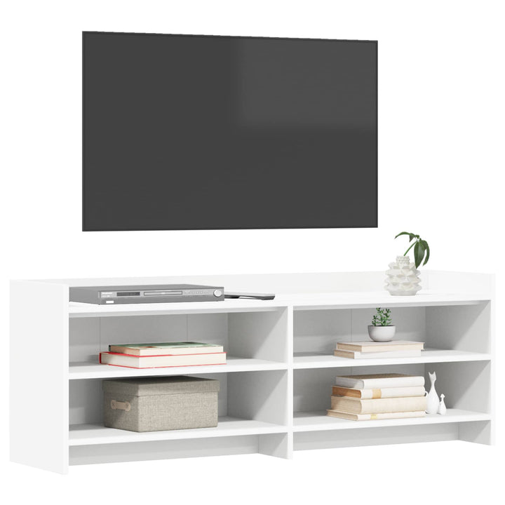 TV-skab 135 x 33 x 47 cm Hvid Konstrueret træ