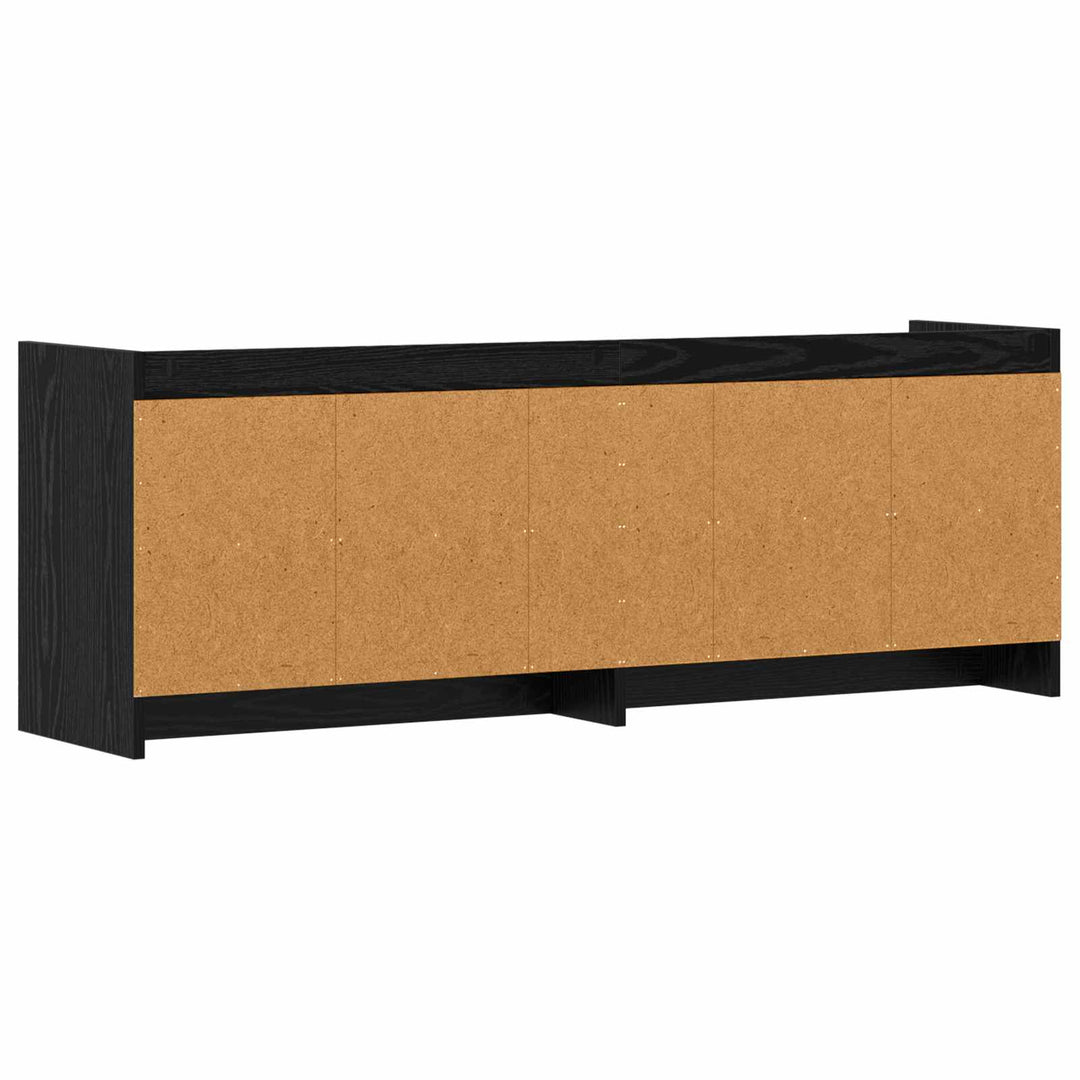 TV-skab 135 x 33 x 47 cm Sort eg Konstrueret træ