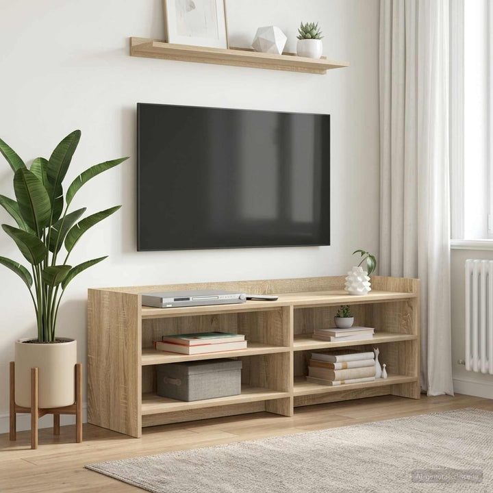 TV-skab 135 x 33 x 47 cm Sonoma-eg Konstrueret træ