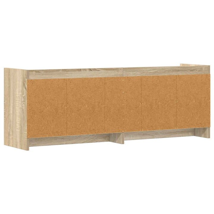 TV-skab 135 x 33 x 47 cm Sonoma-eg Konstrueret træ
