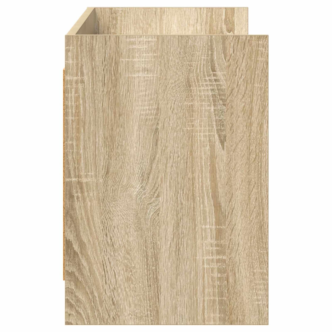 TV-skab 135 x 33 x 47 cm Sonoma-eg Konstrueret træ
