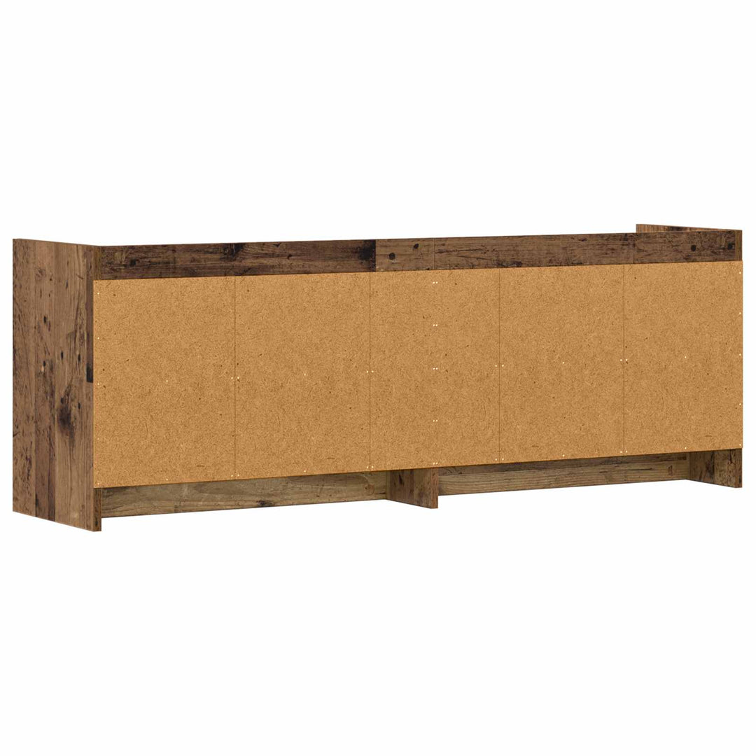 TV-skab 135 x 33 x 47 cm Gammelt træ Konstrueret træ
