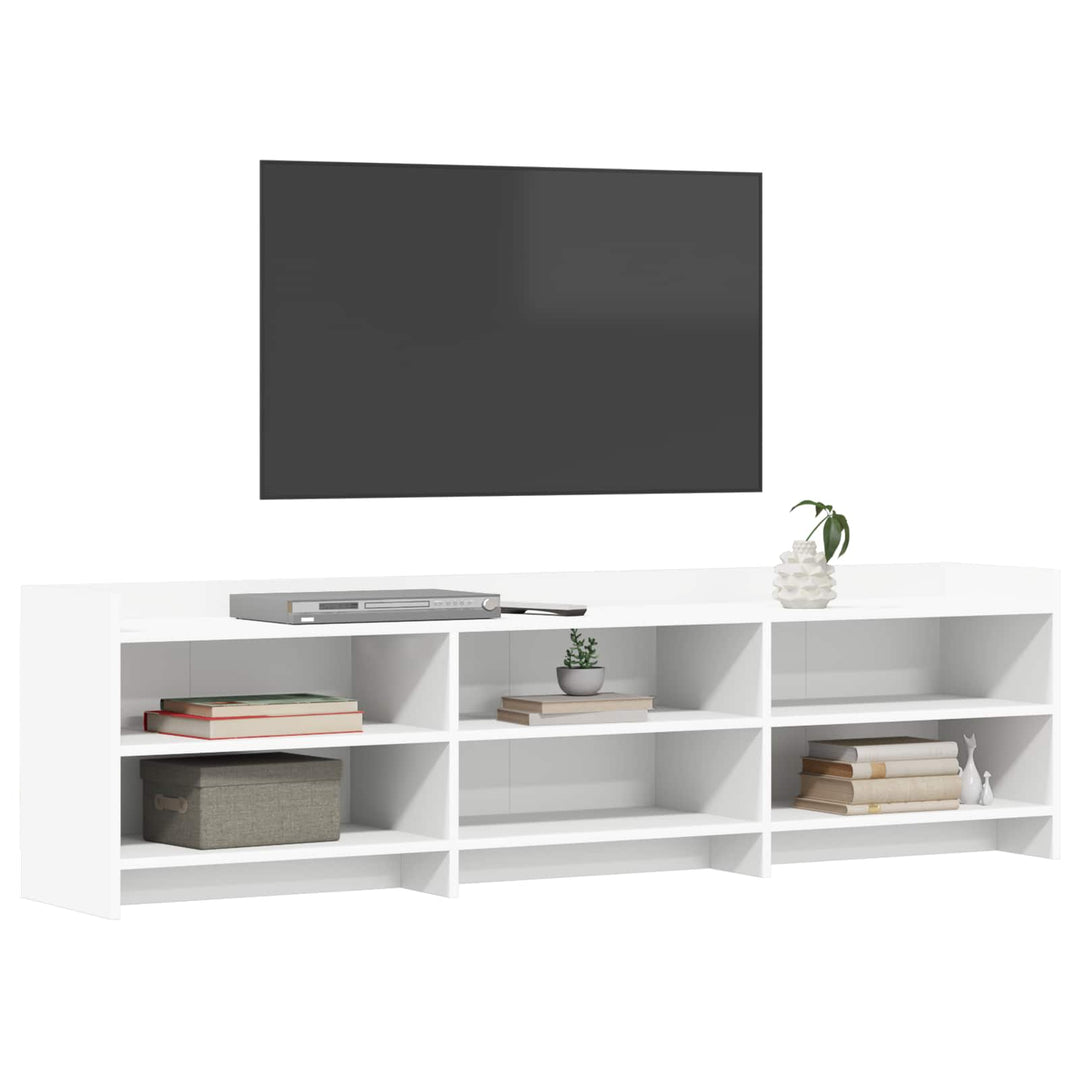 TV-skab 168 x 33 x 47 cm Hvid Konstrueret træ