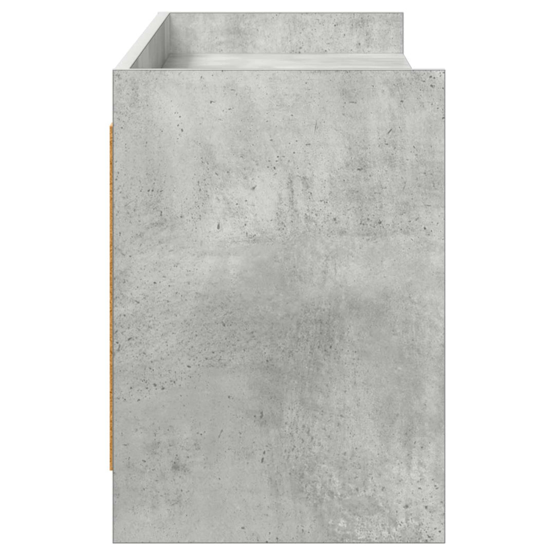 TV-skab 168 x 33 x 47 cm Betongrå Konstrueret træ