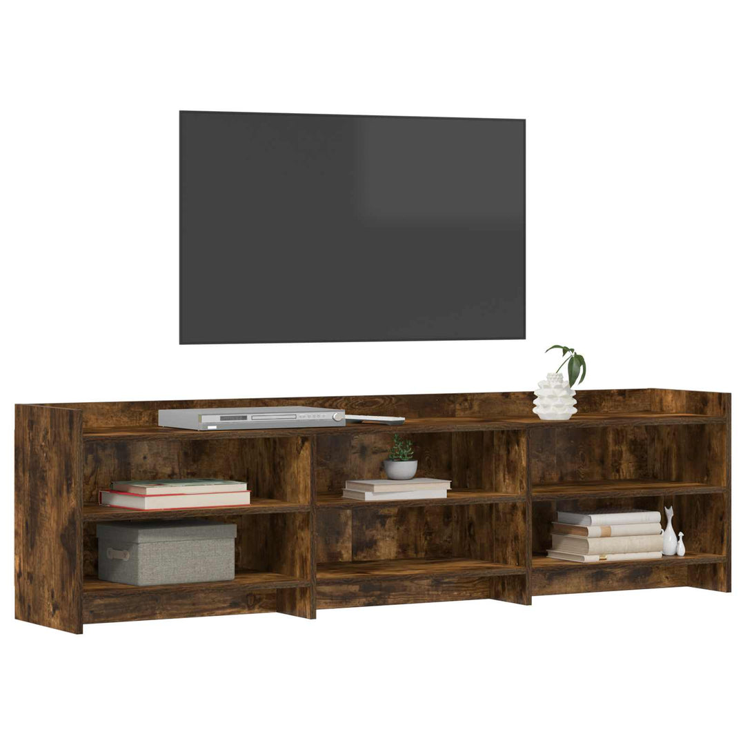 TV-skab 168 x 33 x 47 cm Røget eg Konstrueret træ