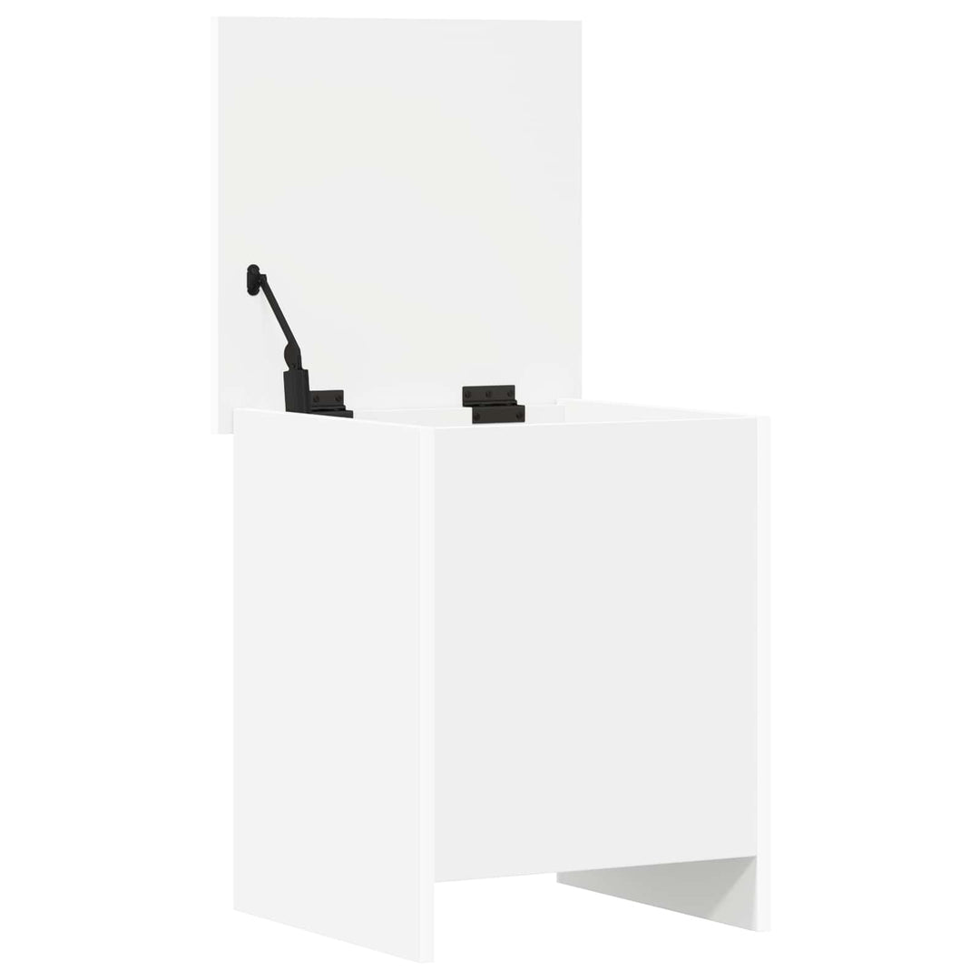 Opbevaringskiste Hvid 40 x 40 x 50 cm Konstrueret træ