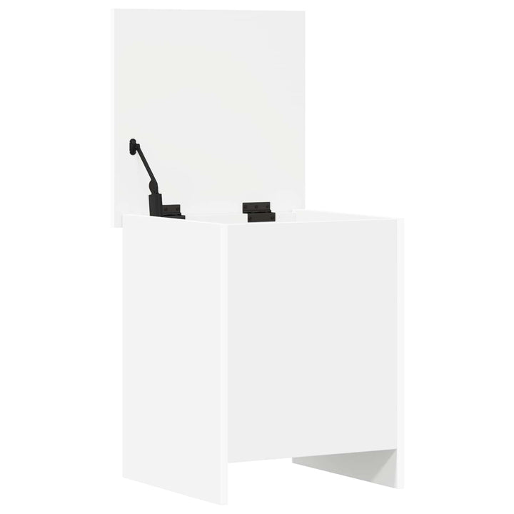 Opbevaringskiste Hvid 40 x 40 x 50 cm Konstrueret træ