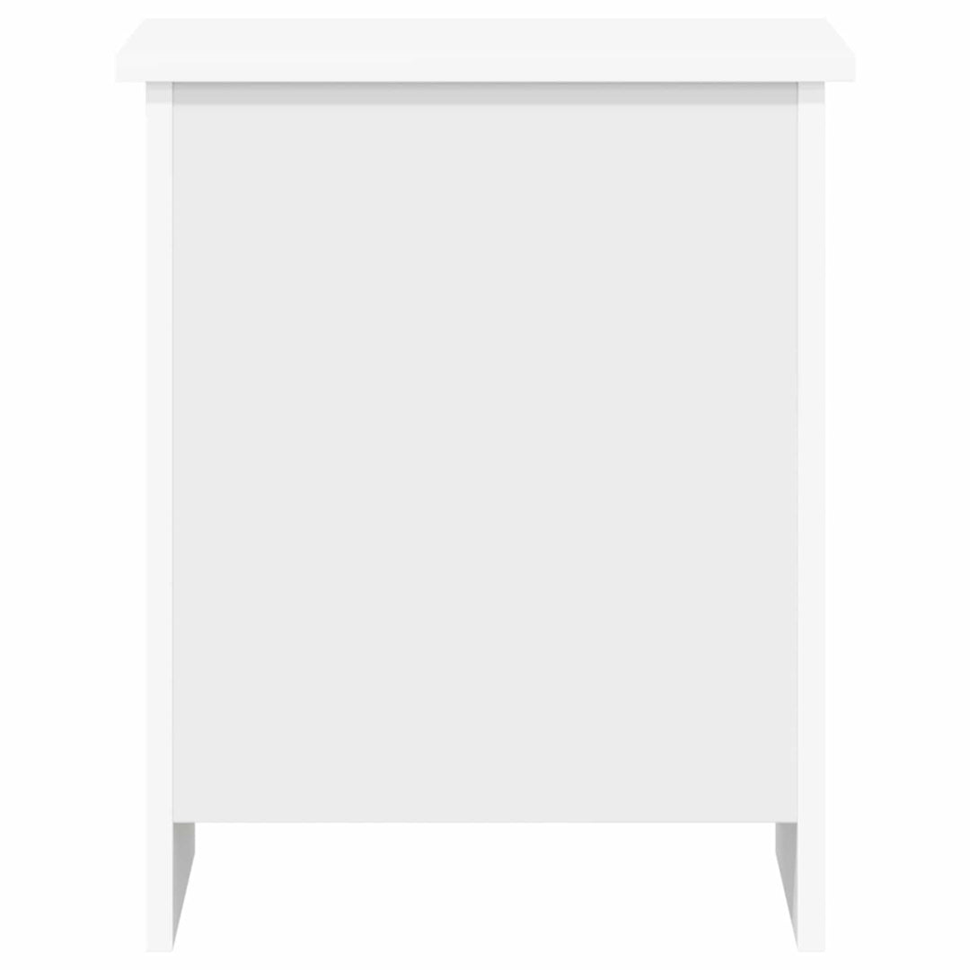 Opbevaringskiste Hvid 40 x 40 x 50 cm Konstrueret træ