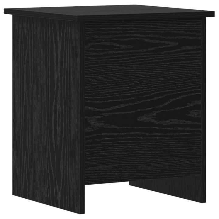 Opbevaringskiste Sort eg 40 x 40 x 50 cm Konstrueret træ