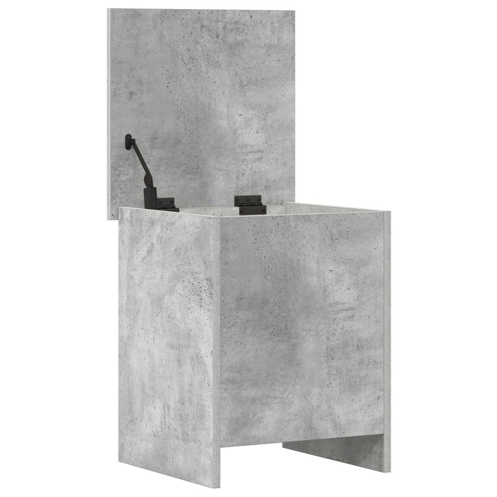 Opbevaringskiste Betongrå 40 x 40 x 50 cm Konstrueret træ