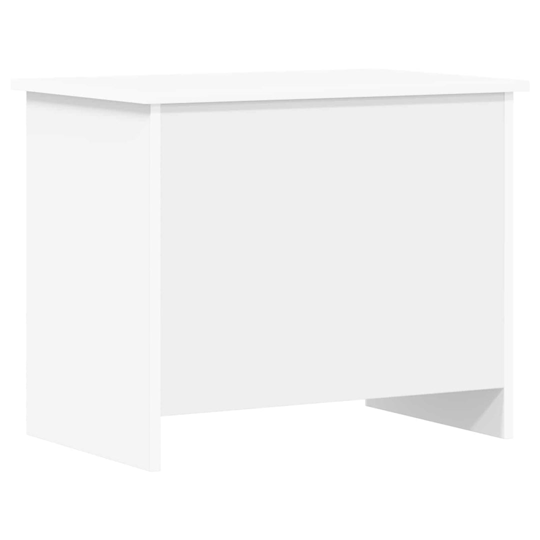 Opbevaringskiste Hvid 60 x 40 x 50 cm Konstrueret træ